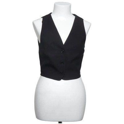 Gina Tricot, Weste, Größe: S, Schwarz, Polyester, Einfarbig, Damen #Dgu