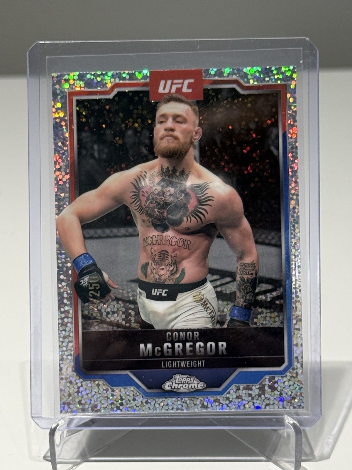2025 Topps Chrome UFC Conor McGregor #101 Speckle Refractor /250