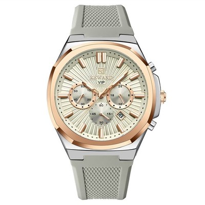 REWARD Men's Multifunction Chronograph Calendar Luminous Waterproof Quartz Watch