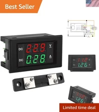 Versatile DC Voltmeter Ammeter 4.5-100V, 0-50A for DIY & Automotive Applications