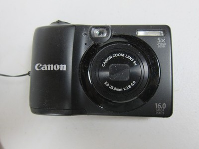Canon PowerShot A1300 Compact Digital Camera 16MP 5x  UNTESTED AS IS