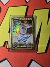Parker Meadows 2024 Topps Chrome Gilded Collection Rookie Auto CGA-PM /99 Tigers