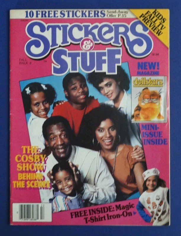 RARE STICKERS & STUFF MAGAZINE FALL ISSUE 8 THE COSBY SHOW