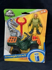 Fisher-Price Imaginext JURASSIC WORLD ATV Technician FIGURE SET Brand New
