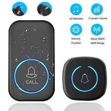 Wireless Door Bells 1000ft Long Range Battery Home Cordless Doorbell