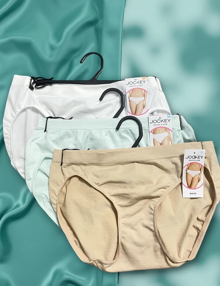 Ropa interior para mujer Jockey suave y brillante sin costuras hipster y bikini nueva Foto 2 de 4