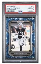 2022 Panini Prizm Navy Camo Prizm 25/25 Bookend Hunter Renfrow #172