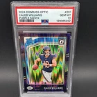 2024 Donruss Optic - Rated Rookie Caleb Williams #201 Purple Shock Prizm PSA 10