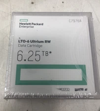 Hewlett-Packard Enterprise Hp C7976A LTO 6 Ultrium (2.5/6.25 TB) MP RW Data Cart