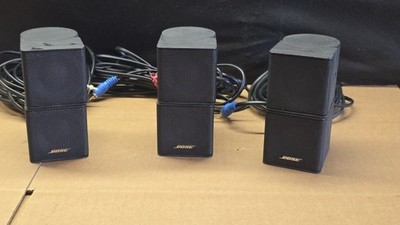 Lot of 3 Bose Jewel Double Cube Wired Surround Sound Premium Satellite Speakers