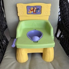 Infant Trainer Potty Step Stool Winnie The Pooh 100 Acre Wood First Years Y2K