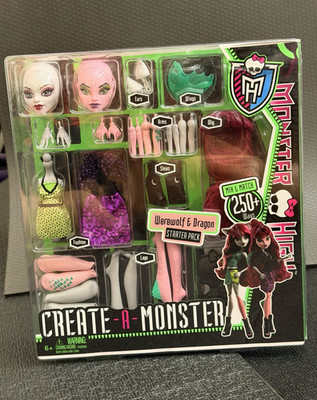 Mattel Monster High Create-A-Monster Werewolf & Dragon Mix & Match W9156 NRFB