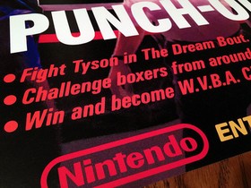Mike Tyson's PUNCH OUT !! NES box art retro video game 24" poster print nintendo