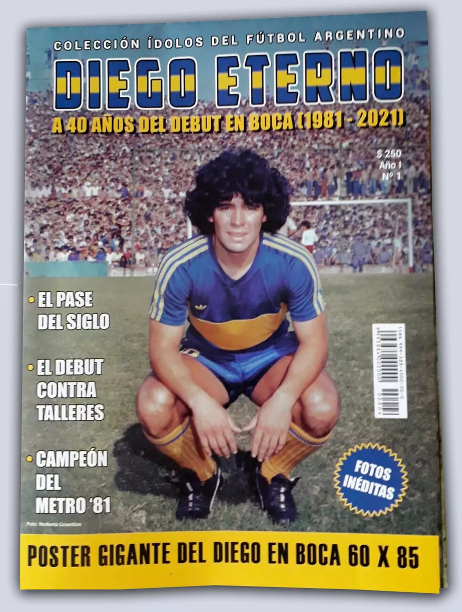 rare magazine voz de Boca Jrs Argentina N3 1981 Diego Maradona