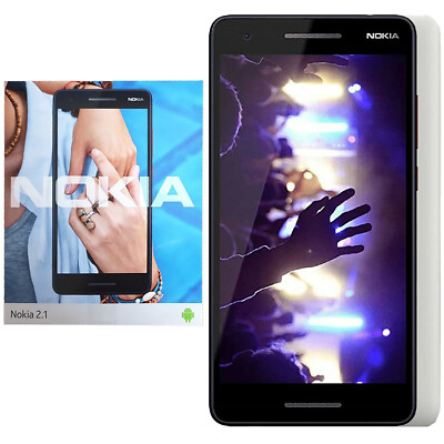 BNIB Nokia 2.1 4G/LTE Grey/Silver 8GB + 1GB Dual-SIM Factory Unlocked GSM