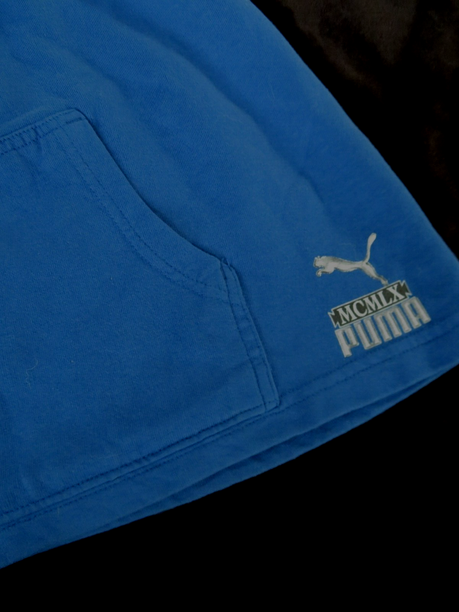 トップス 00s PUMA velours jersey & pants y2k NWT Vintage Y2K PUMA TRACKSUIT Short Sleeve HOODIE & SKIRT