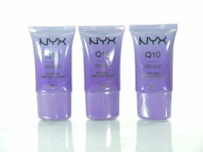 3 NYX Skin Elixir Face Primer Q10 Renew SE01 Skin Serum  .68ozEA .SEALED.BUY2 LO