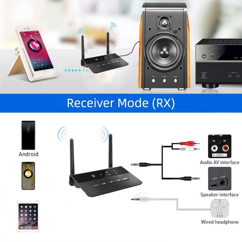 Adaptateur Bluetooth5.0 2in1 3,5 Mm à Faible Latence 80 M Pour - Photo 7/10