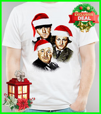 The Three Stooges Christmas white T-shirt Unisex