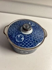 VINTAGE TAKAHASHI SAN FRANCISCO HAND DECORATED PORCELAIN BOX 5" w