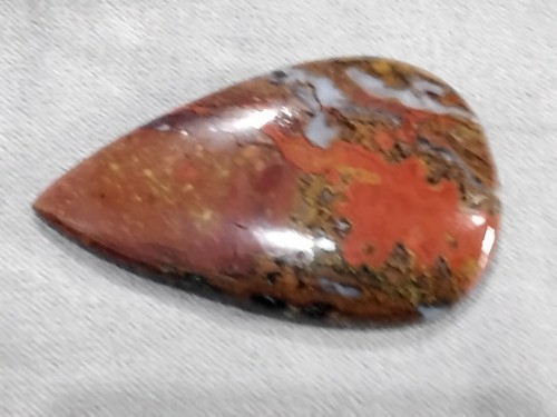 Natural Morocco Seam Agate, 44.80Cts, Pear, 29x46x5mm, Cabachon.OZ Seller - Picture 2 of 3