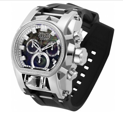 Invicta Reserve Men's Bolt Zeus Magnum Swiss Chrono 0.43ctw