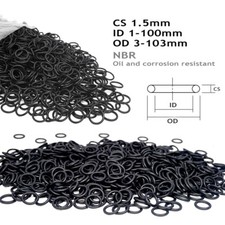 Grubość przewodu 1,5 mm O-ringi Pierścienie uszczelniające Pierścienie uszczelniające AD 3-103mm NBR 70