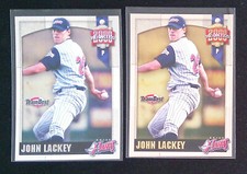 Lot of (2) 2000 Team Best JOHN LACKEY Rookies #45! 1 Silver 1 Gold