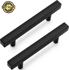 30 Pack 5 Inch Square Kitchen Cabinet Handles Black Cabinet Pulls Black Drawer..