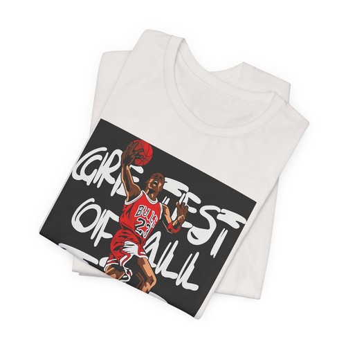 Michael Jordan Greatest GOAT Chicago Bulls Air Premium Blend Graphic T-Shirt - Picture 2 of 16
