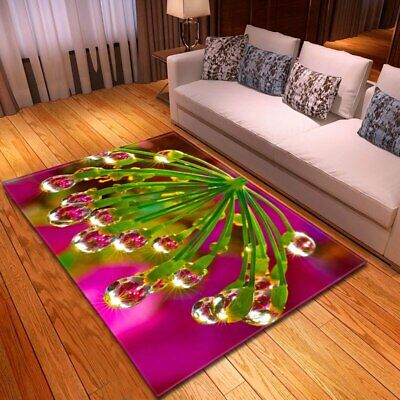 3d Dewdrop Living Room Carpet Soft, Memory Foam Rugs For Living Room