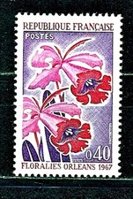 TIMBRES DE FRANCE  Y.V. N°1528  ** FLORALIES ORLEANS 1967  NEUF SANS CHARNIERE