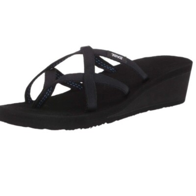 Flip Flops Teva Tirra Size Teva Tirra Black Wedge Thong Sandals