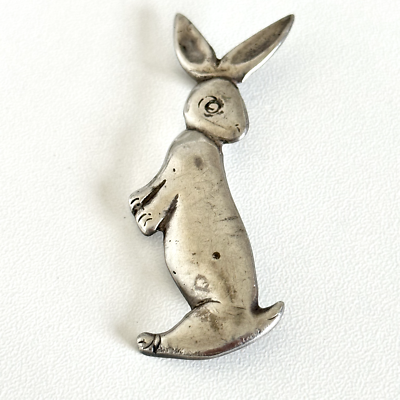 antique rabbit brooch