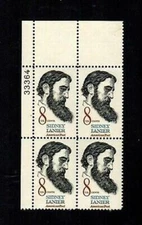 #1446 - 8¢ Sidney Lanier Issue - MNH Plate Block -