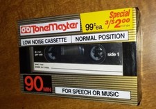 Vintage Tone Master Low Noise Normal Position 90 minute Cassette New Sealed