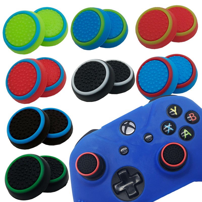 2x THUMBSTICK GRIPS For XBOX ONE Controller Analog Joy Cover Caps UK GAMING FPS