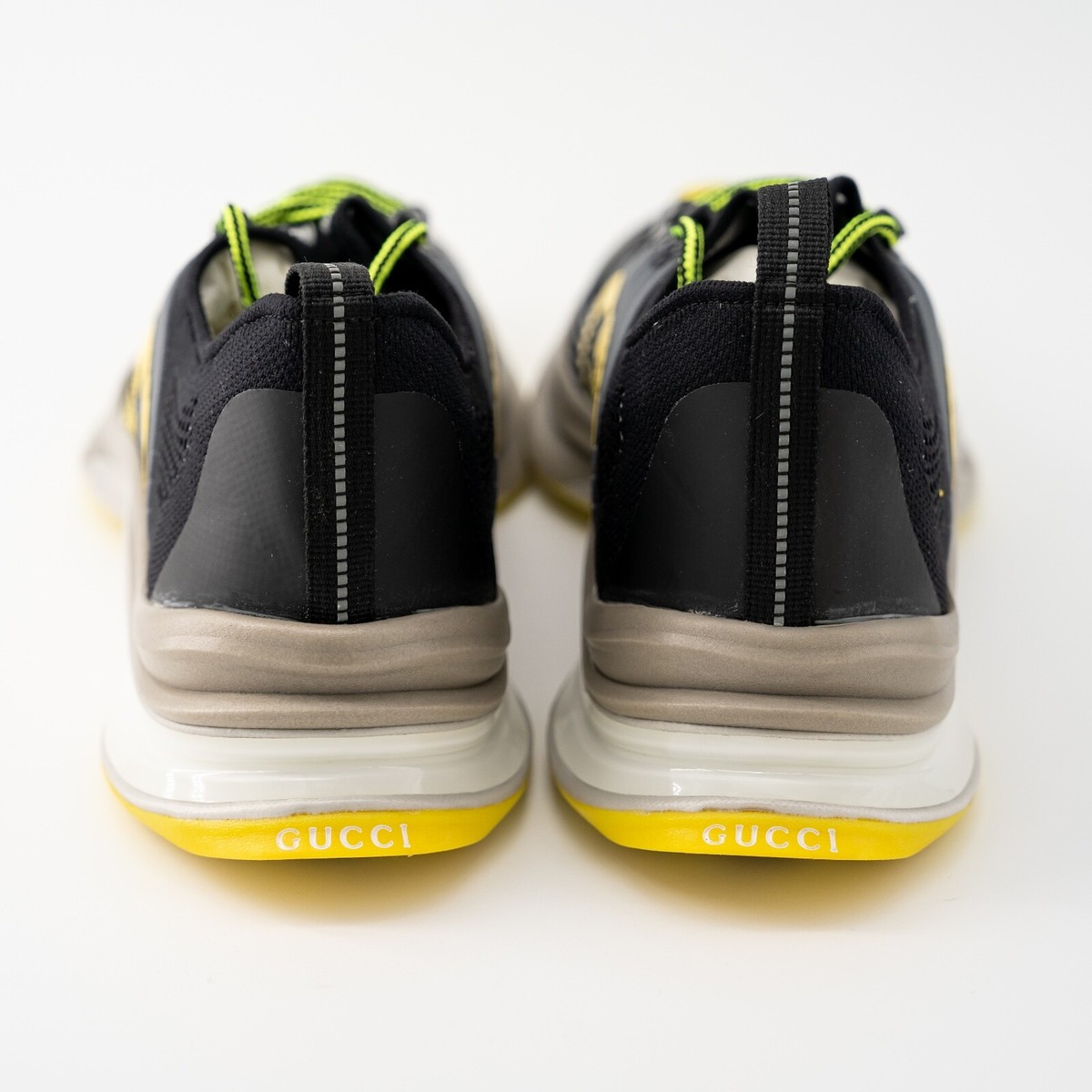 Size 13G 13.5 US - Gucci Run Sneaker Black Yellow Green | eBay display picture 2