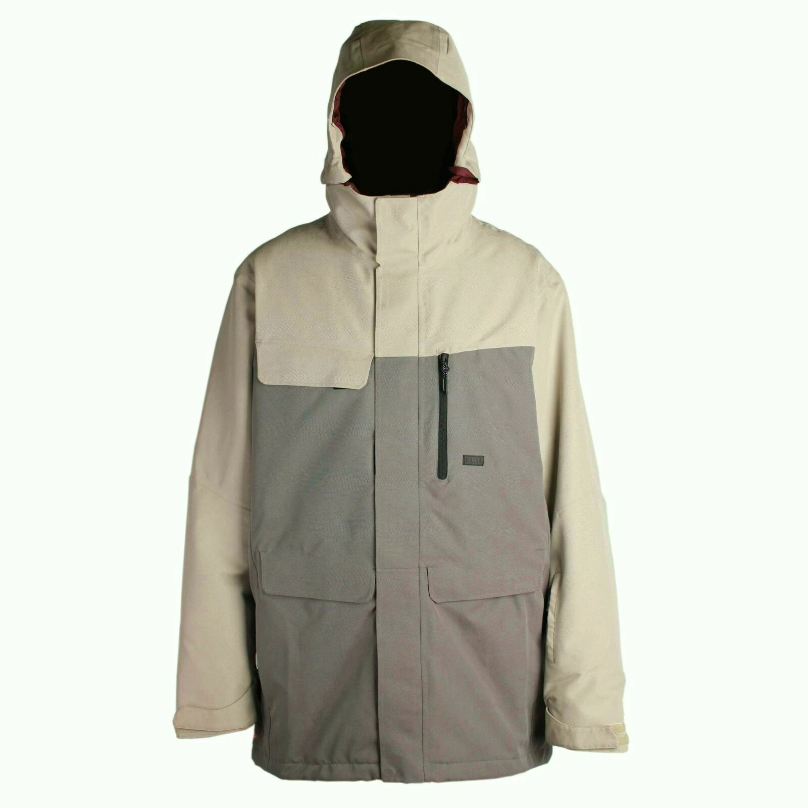 RIDE Snowboards Men's GEORGETOWN Snow Jacket - StoneWashOut/GryWashOut - XL -NWT