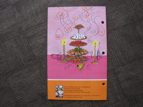 KNUDSEN HOLIDAY RECIPES Featuring Knudsen Products Punched For 3 Ring Binder1965 - 第 5/5 張圖片
