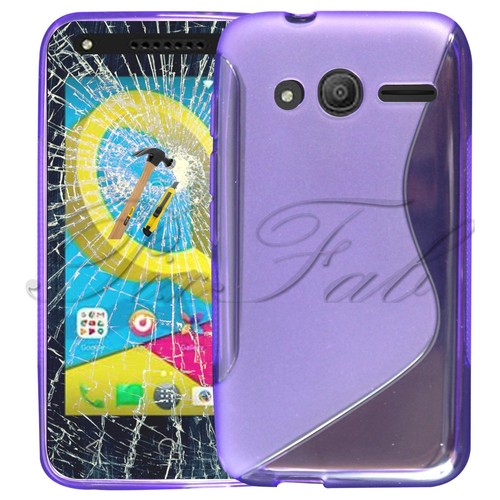 For Alcatel U3 4G 4055U New Clear Gel Phone Case Cover + Genuine Tempered Glass - 第 3/3 張圖片