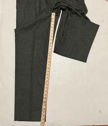 Brooks Brothers Men's Gray Silver Wool Dress Pants Size38 38X33 - Picture 4 of 4