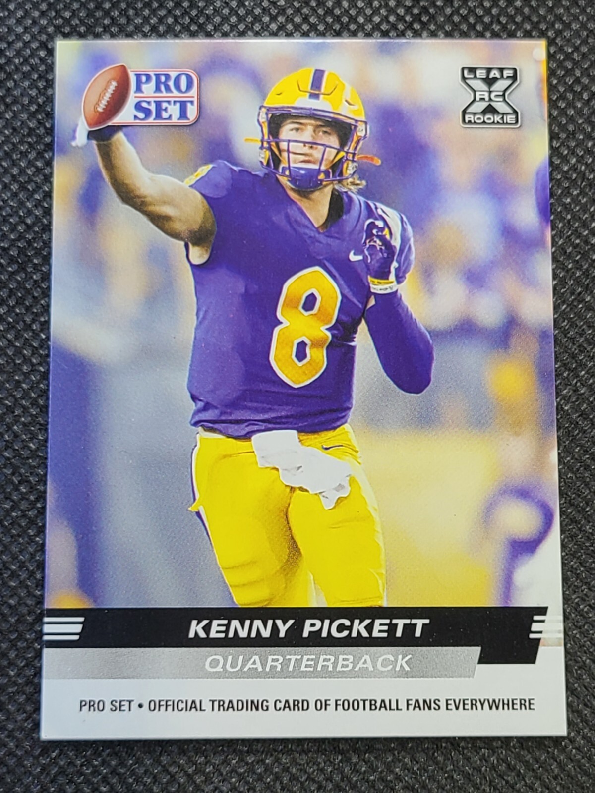 2022 Leaf Pro Set Football Kenny Pickett RC XRC Rookie Card PS10