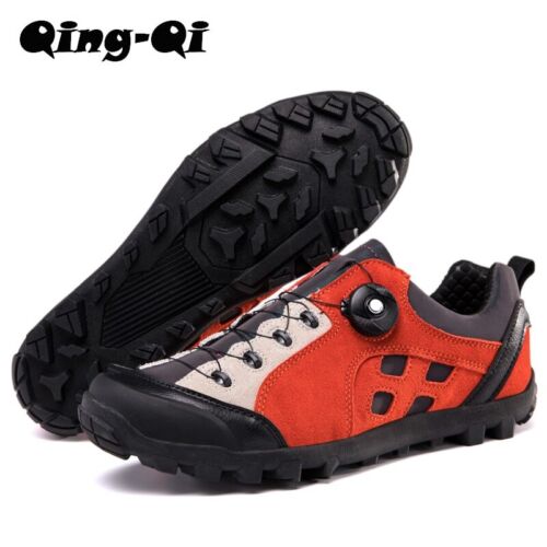 Herren MTB Fahrradschuhe Mit SPD Stollenschuhe Atmungsaktiv Kies Rennrad Sneaker - Bild 13 von 27