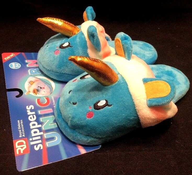 Blue unicorn best sale slippers