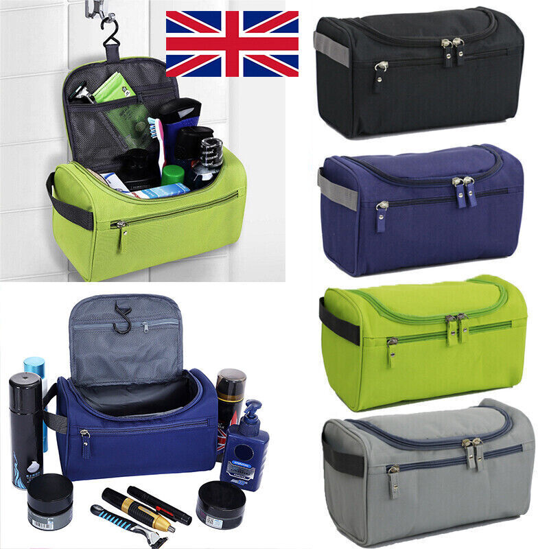 Mens Travel Wash Bag Hanging Toiletry Large Capacity Shaving Gym Makeup ...