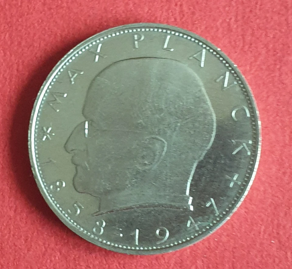 2 DM Max Planck 1970 G  nahezu ohne Gebrauchsspuren  - Bild 1 von 2