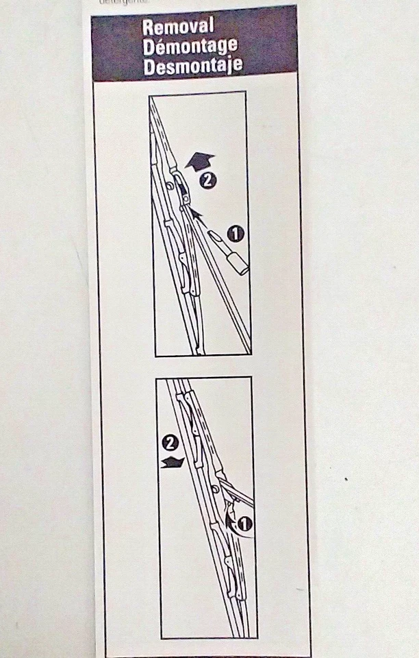 Limpiaparabrisas - Hoja de rendimiento 17" 17 pulgadas Derecho ACDELCO 8-2171 82171 Foto 4 de 4