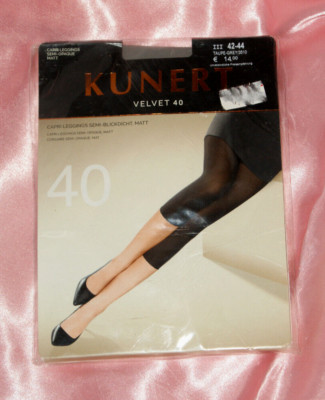 KUNERT  FASHION Capri LEGGINGS Strumpfhose taupe-grey VELVET 40 Gr. 42/44