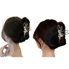 Crystal Large Hair Clip Non-Slip Princess Hair Claw Clip Hair Jaw Clip Barrettes